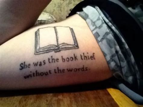 The Book Thief Book Tattoo Literary Tattoos