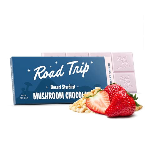 Road Trip Chocolate Bar – Strawberry Crunch | Road trip gummies