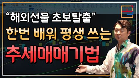 【해외선물 교육】 한번 배워서 평생 써먹는 추세매매기법 L 아직 추세가 헷갈리신다면 꼭 시청하세요 Youtube