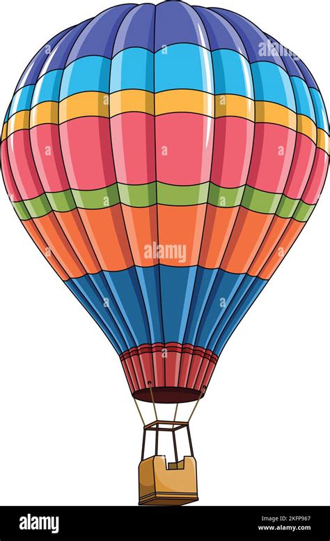 Hot Air Balloon Cartoon Vector Illustration Stock Vector Image Art Alamy