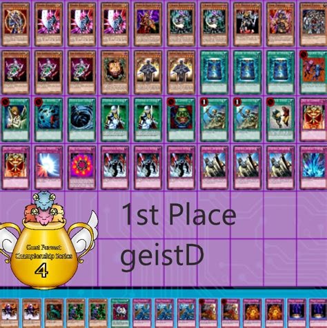 Goat Format Championship 1st Place Deck Lists Yu Gi Oh Goat Format