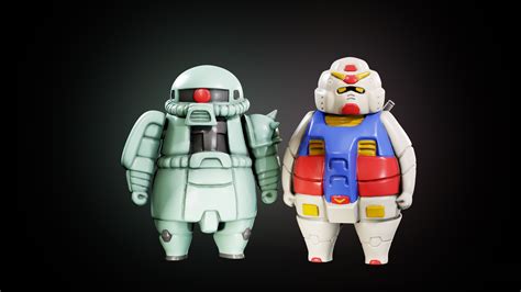 🤖 mobile suit gundam & zaku・ STL File for 3D printing・Cults