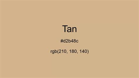 Tan Color, Hex and RGB values | CSSColors.com