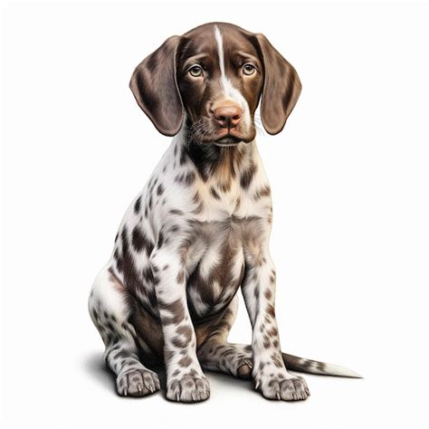 premium photo puppy sitting   floor    camera