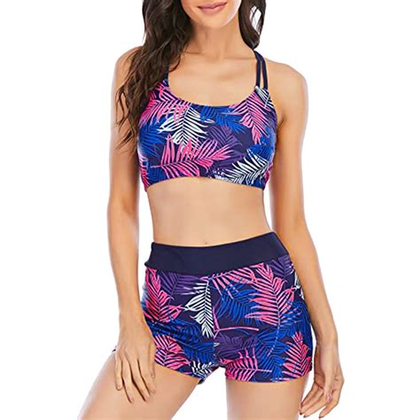 Sexy Hei E Hoch Taillierte Bikini Set Badeanzug Frauen Blatt Druck Push Up Y K Zweiteilige Bade