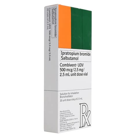 combivent ipratropium br salbutamol sulfate  mcg  mg  ml