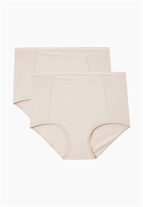 Трусы 2 шт. Marks & Spencer, цвет: бежевый, RTLABL621401 — купить в ...