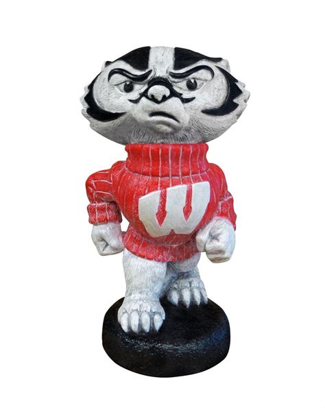 Wisconsin Badgers Mascot Garden Statue