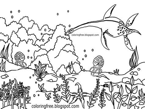 Sea Dinosaur Coloring Pages