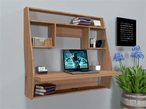 Навесной компьютерный стол Comfy-Home™ AirTable-III LB (орех) - купить ...