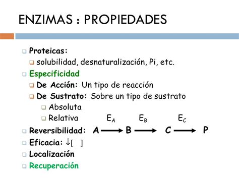 Tema Biocatalizadores Enzimas Ppt Descargar