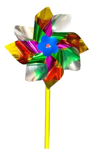 Catavento Artigos De Festas E Embalagens - Catavento Metalizado Multicolorido - 38cm - Alegra Festa - Artigos para ...