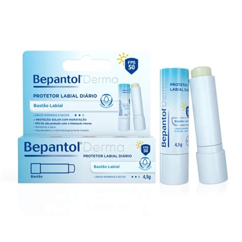 Protetor Labial Bayer Bepantol Derma Fps50 45g Protetor Labial Bayer