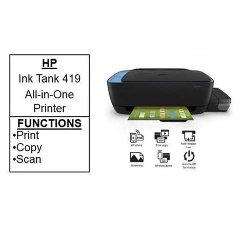 Hp Ink Tank 419 All In One Wireless Printer at 14180.00 INR in Mumbai ...