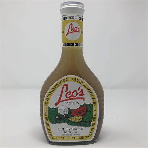 Amazon.com : Leos Famous Greek Salad Dressing 16 Fl. Oz. : Grocery