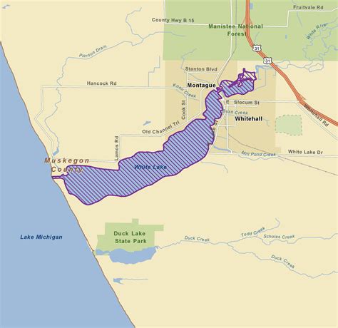 white lake aoc maps great lakes areas  concern  epa