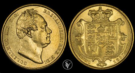 1837 William IV Gold Sovereign Coins And Collectables