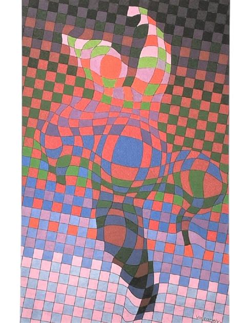 Sold At Auction Victor Vasarely Victor Vasarely Op Art Lithograph Print