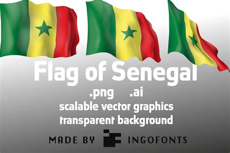 Flag of Senegal Graphic by ingoFontsCreative Fabrica