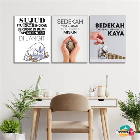 Jual HIASAN DINDING QUOTE INSPIRASI MOTIVASI ISLAMI 15X20 CMWALL DECOR