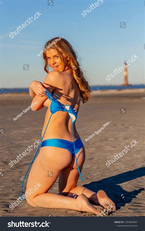 Gorgeous Bikini Model Posing Beach Environment Stock Photo Shutterstock