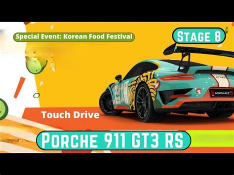 Asphalt Unite Porche Gt Rs Special Event Korean Food