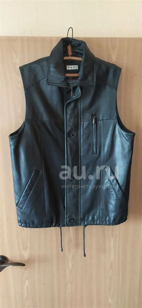 Жилет кожаный мужской — купить в Красноярске. Состояние: Отличное ...