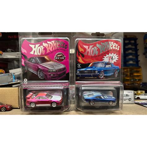 Hot Wheels RLC Skyline R34 Pink Shopee Malaysia