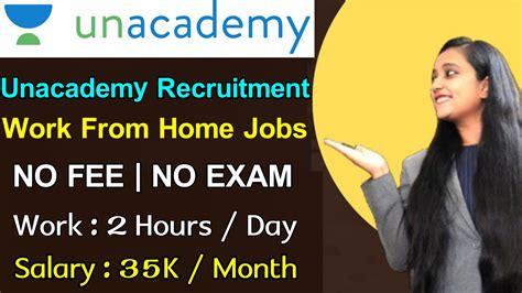 Work From Home Jobs 2023 Unacademy Recruitment