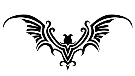 Impressive Tribal Bat Emblem Tattoo Design Tattooimagesbiz