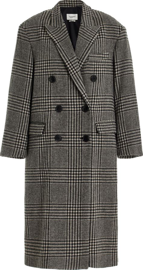 Etoile Isabel Marant Lojima Double Breasted Wool Blend Coat Shopstyle