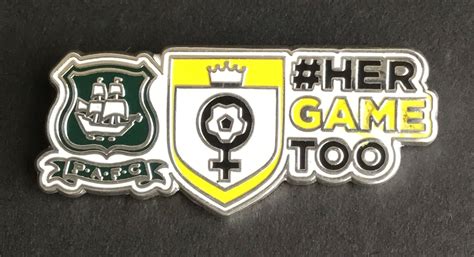 Hergametoo Plymouth Argyle Fc Official Enamel Pin Badge Free Uk