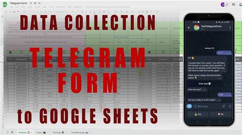 TelegramForm Data Collection From Telegram To Google Sheets YouTube