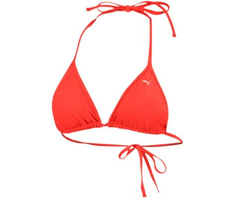 Dámské dvoudílné plavky Puma SWIM TRIANGLE BIKINI TOP 1P W červené AD Sport cz