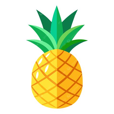 Pineapple Vector Illustration Design Template Organic Food Pattern