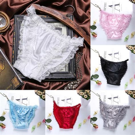Women S Sexy Silk Lace Panties Soft Satin Knickers Lingerie Briefs Underpants Picclick Au