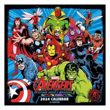 calendario marvel  avengers    cm