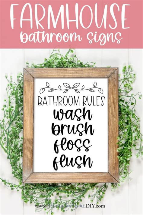 Printable Bathroom Signs