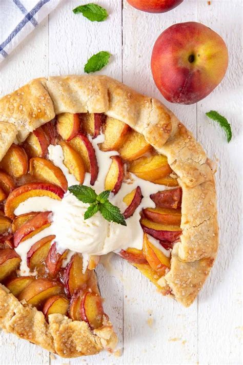 Easy Peach Galette Step By Step Cooking On The Front Burner