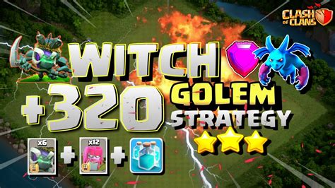 Witch Golem Attack Strategy • Legend League Th16 • Clash Of Clans - YouTube