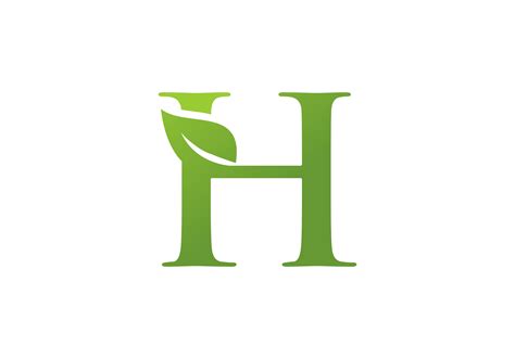 Letter H Leaf Nature Logo Graphic By Deemka Studio Creative Fabrica