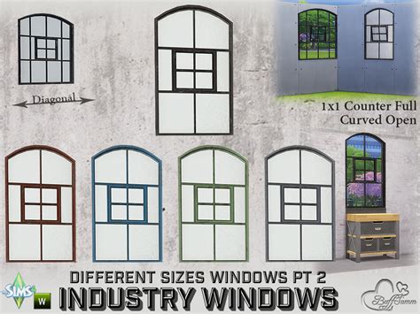 The Sims Resource Industry Windows SW Counter Open Curved 1x1