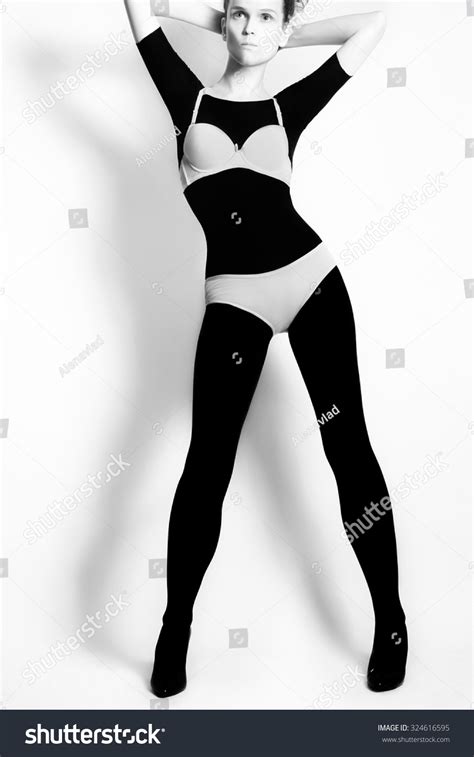 Woman Lingerie Black White Stock Photo 324616595 Shutterstock