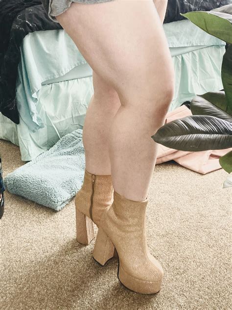 How About These Rhinestone Platform Boots Sparkle Sparkle Nudes Heels Nude Pics Org