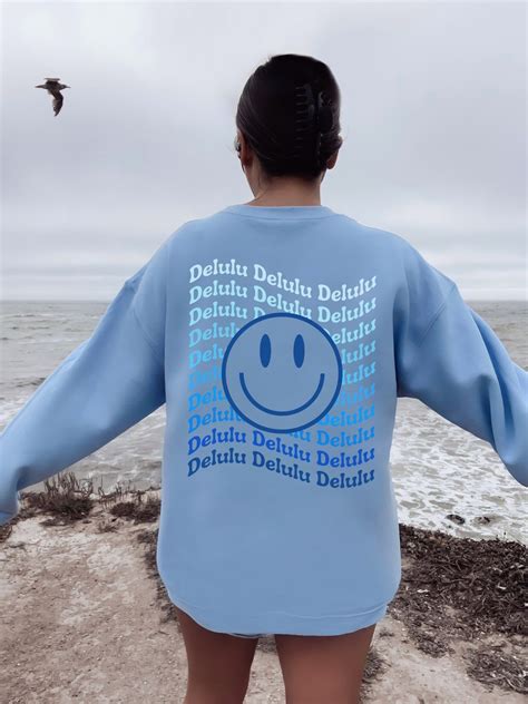 Delulu Shirt Delulu University Shirt Delusion Crewneck Etsy