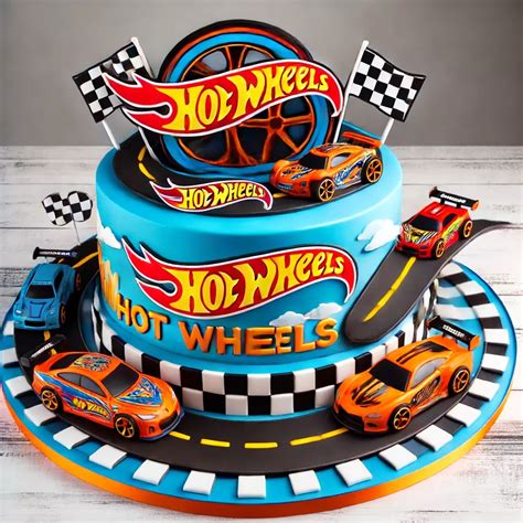 Hot Wheels Birthday Cake