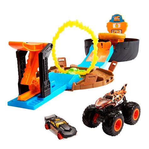 Pista De Juguete Hot Wheels Monster Trucks Llanta De Acrobacias Walmart