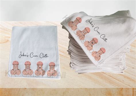 Personalised After Sex Wash Cloth Birthday Gifts For Him Mens Willy Wipe Rag Adult Humour