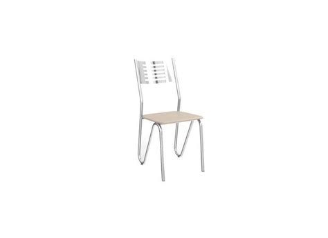 Cadeira Kappesberg Nápoles C CR Uni Cromada Nude o Melhor Preço é no Zoom