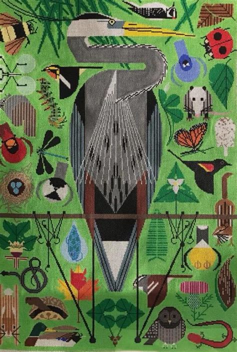 Charley Harper Needlepoint Secret Sanctuary Needle Nook